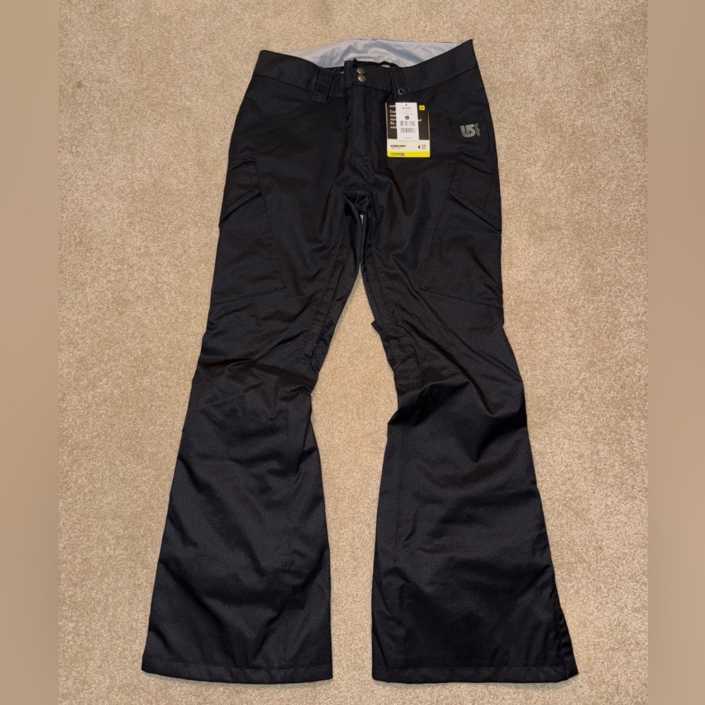 NWT Burton Gloria Snowboard / Ski Pants - Slim Fit - True Black - M - Picture 2 of 3